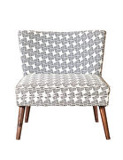 Black & white upholstered accent chair by Coaster additional picture 5
