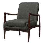 Mid-century modern style dark gray accent chair by Coaster additional picture 2