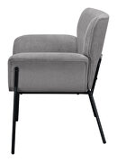 Upholstered flared arms accent chair ash grey by Coaster additional picture 5