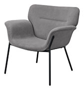 Upholstered flared arms accent chair ash grey by Coaster additional picture 9