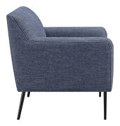 Darlene upholstered tight back accent chair navy blue by Coaster additional picture 4