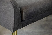 Dark gray fabric bench by Coaster additional picture 5