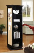 Rotating casual black accent cabinet by Coaster additional picture 2