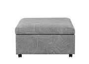 Jacquard grey lift-top storage ottoman by Coaster additional picture 3