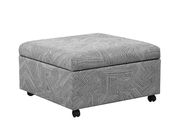 Jacquard grey lift-top storage ottoman by Coaster additional picture 4