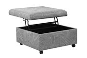 Jacquard grey lift-top storage ottoman by Coaster additional picture 5