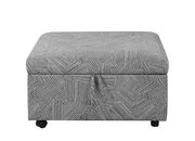 Jacquard grey lift-top storage ottoman by Coaster additional picture 7