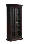 Tall cabinet in cappuccino / glass doors by Coaster additional picture 5