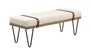 Bench linen-like fabric ottoman / bench by Coaster additional picture 6