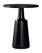 Black stain finish wood round accent table by Coaster additional picture 2