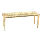 Mango natural wood / cotton rope bench by Coaster additional picture 2