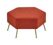 Orange woven ottoman in angled shape by Coaster additional picture 2