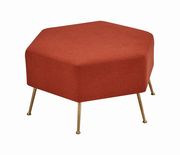 Orange woven ottoman in angled shape by Coaster additional picture 4