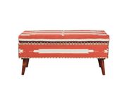 Woven cotton orange / beige bench by Coaster additional picture 5