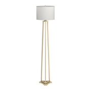 Metal base in a gold finish floor lamp by Coaster additional picture 2