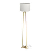 Metal base in a gold finish floor lamp by Coaster additional picture 3