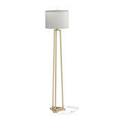 Metal base in a gold finish floor lamp by Coaster additional picture 4
