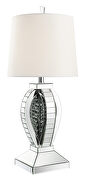 Table lamp with drum shade white and mirror by Coaster additional picture 2