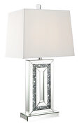 Table lamp with square shade white and mirror by Coaster additional picture 2