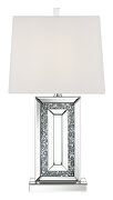 Table lamp with square shade white and mirror by Coaster additional picture 4