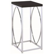 Black/chrome accent table by Coaster additional picture 3