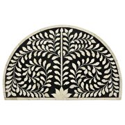 2-piece demilune nesting table black and white additional photo 4 of 8