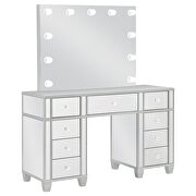 9-drawer mirrored storage vanity set with hollywood lighting metallic by Coaster additional picture 12