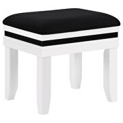 6-drawer vanity set with hollywood lighting black and white by Coaster additional picture 6