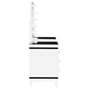 6-drawer vanity set with hollywood lighting black and white by Coaster additional picture 7