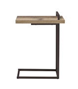 Weathered pine/dark bronze finish accent table by Coaster additional picture 2