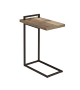Weathered pine/dark bronze finish accent table by Coaster additional picture 7