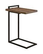 Aged walnut/black finish accent table by Coaster additional picture 3