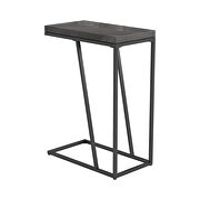 Rustic gray herringbone wood finish accent table by Coaster additional picture 2