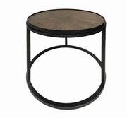 Black trim / elm top industrial look nesting coffee table by Coaster additional picture 2