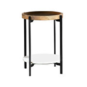 Rustic solid mango accent table top by Coaster additional picture 2
