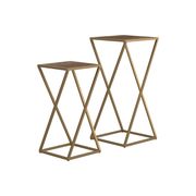 Nesting table in mango wood / antique gold by Coaster additional picture 3