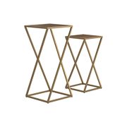 Nesting table in mango wood / antique gold by Coaster additional picture 8