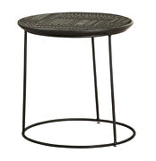 Matte black finish 2-piece round nesting table by Coaster additional picture 3