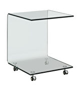 Clear tempered glass accent table by Coaster additional picture 2