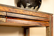 Beautifully constructed solid sheesham console table in a warm chestnut finish by Coaster additional picture 6
