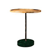 Rustic solid mango accent table in a natural finish additional photo 2 of 1