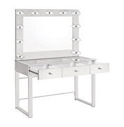 Clear tempered glass top vanity table by Coaster additional picture 5