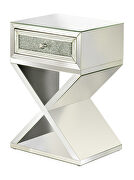 Mirror finish 1-drawer accent table by Coaster additional picture 2