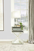 Mirror finish 1-drawer accent table by Coaster additional picture 4