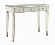 Contemporary antique silver mirrored console table by Coaster additional picture 2