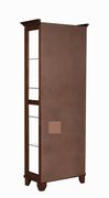 Casual warm brown curio cabinet by Coaster additional picture 3