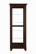 Casual warm brown curio cabinet by Coaster additional picture 7