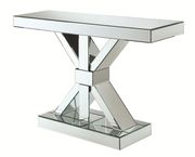 Mirrored glam style modern console table by Coaster additional picture 2