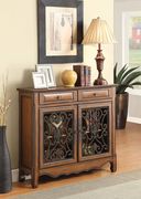 Traditional warm brown two-door cabinet by Coaster additional picture 2