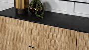 3-door wooden accent cabinet natural and black by Coaster additional picture 2